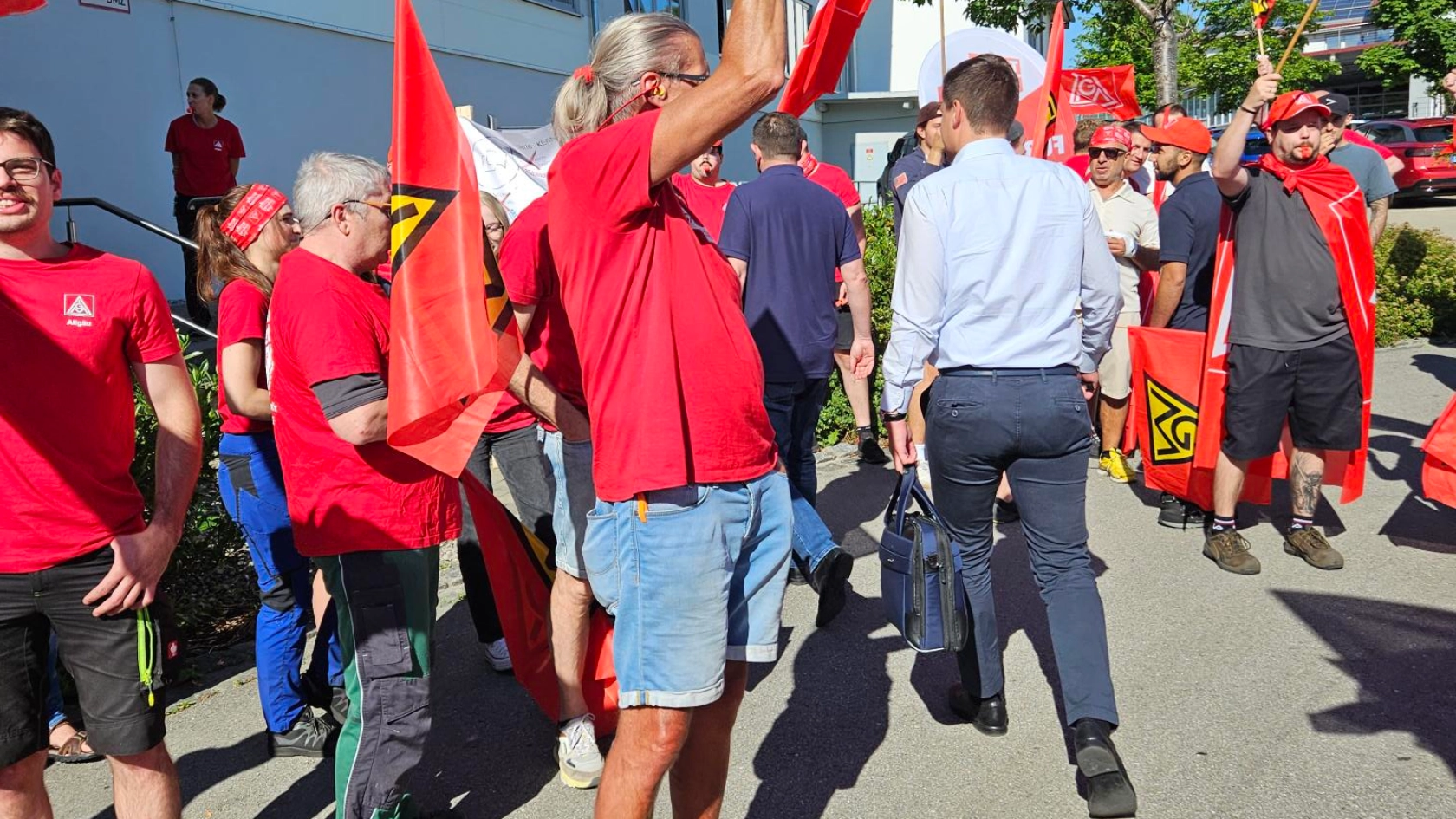 Warnstreik Eberle Rieden