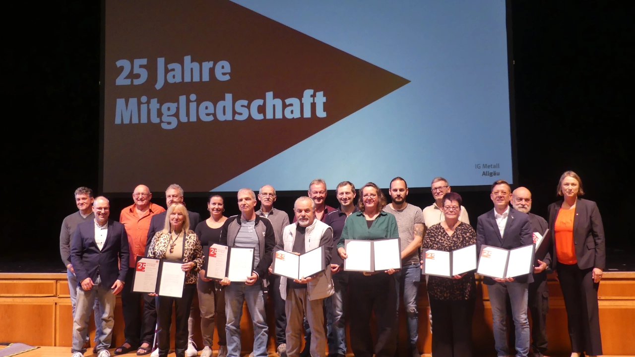 25 Jahre Mitgliedschaft