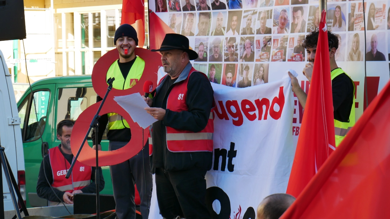 Warnstreik bei Fendt in Marktoberdorf