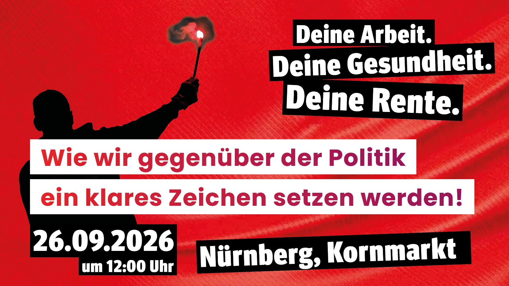 Wie wir gegenüber der Politik ein klares Zeichen setzen werden!