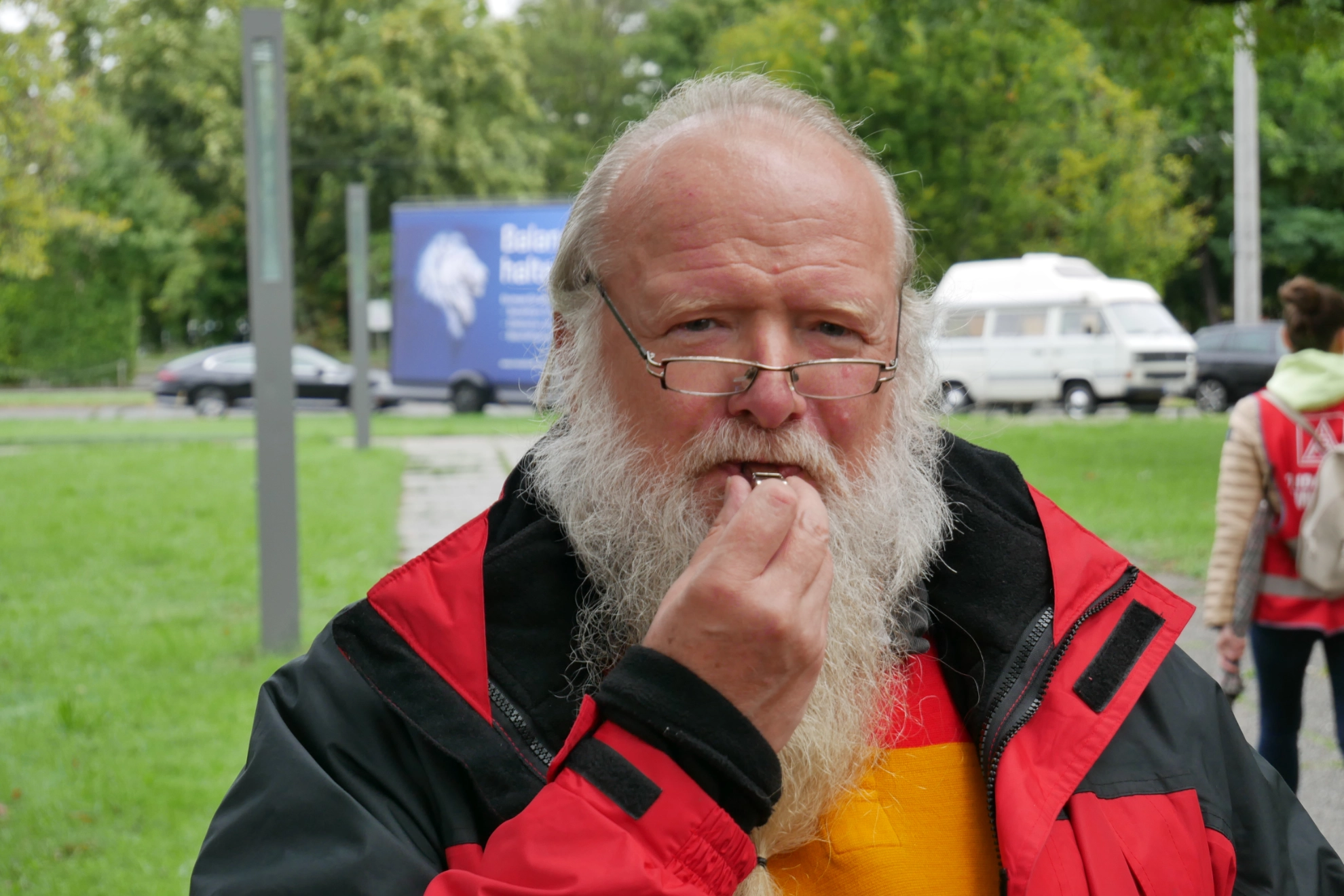 Die Allgäuer Teilnehmer*innen bei der verhandlungsbegleitenden Aktion in Nürnberg am 15.09.2022