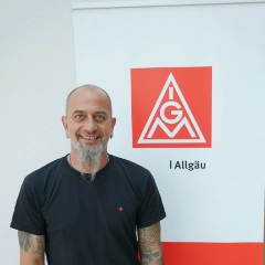 Ortsvorstand IG Metall Allgäu und Betriebsratsvorsitzender Deckel Maho in Pfronten