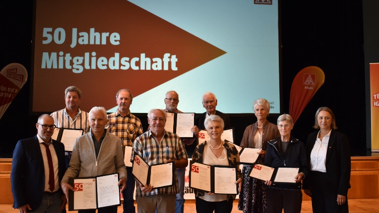 50 Jahre Mitgliedschaft
