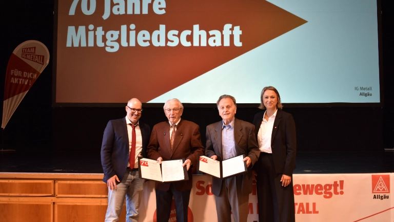 70 Jahre Mitgliedschaft