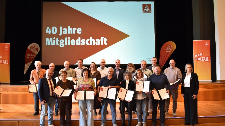 40 Jahre Mitgliedschaft