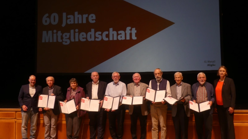 60 Jahre Mitgliedschaft