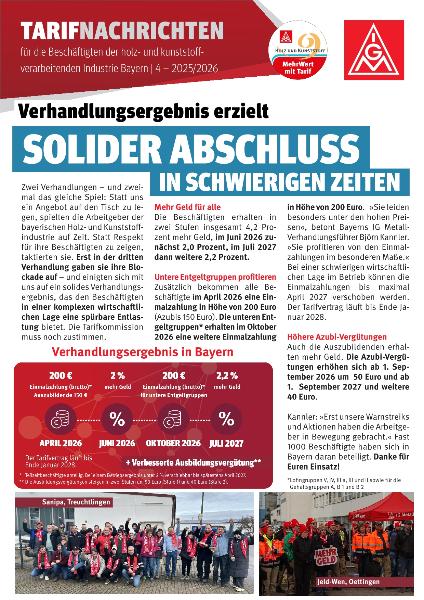 Ergebnis-Flugblatt